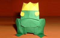 Оригами схема принца лягушки