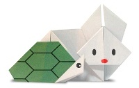 Оригами схема кролика и черепахи